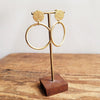 Deco Fair Trade Hoop Stud Earrings - Gold