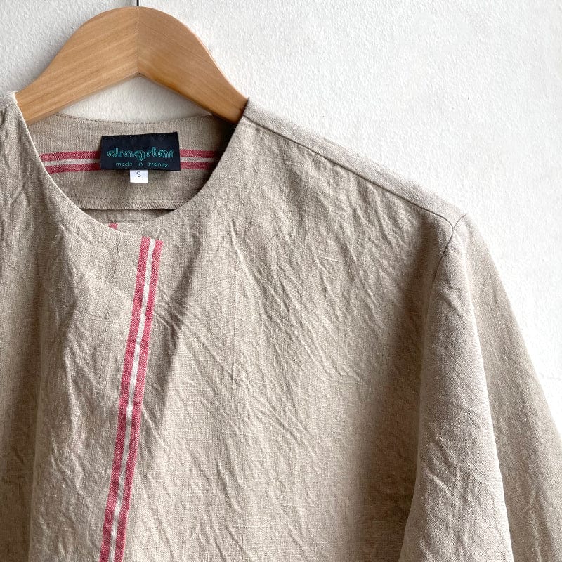 Vintage French Linen Boxy Jacket
