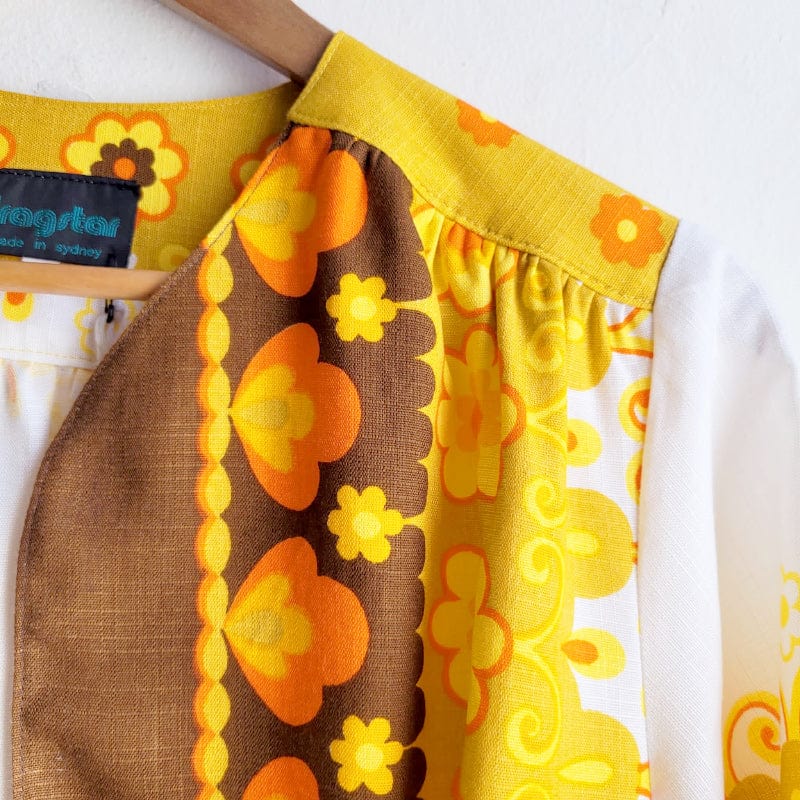 Bolero Yellow/Brown Floral M/12 (ONE OFF)