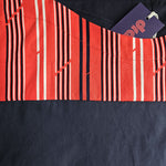 Navy Two Tone vintage Top Red Stripe RWB