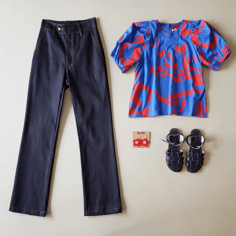 Dragstar Bootleg Nautical Jeans - Japanese Denim Australian Made Jeans