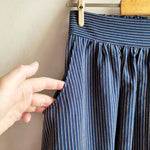 Dragstar Gathered Cotton Skirt - Stripe