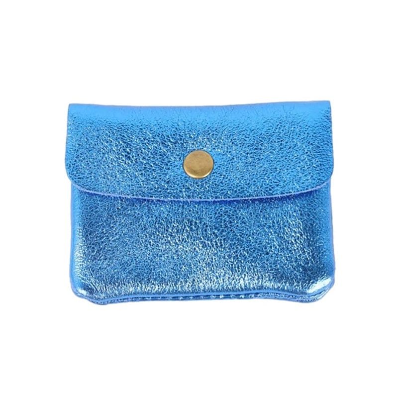 Maison Fanli Coin Purse - Metallic Electric Blue