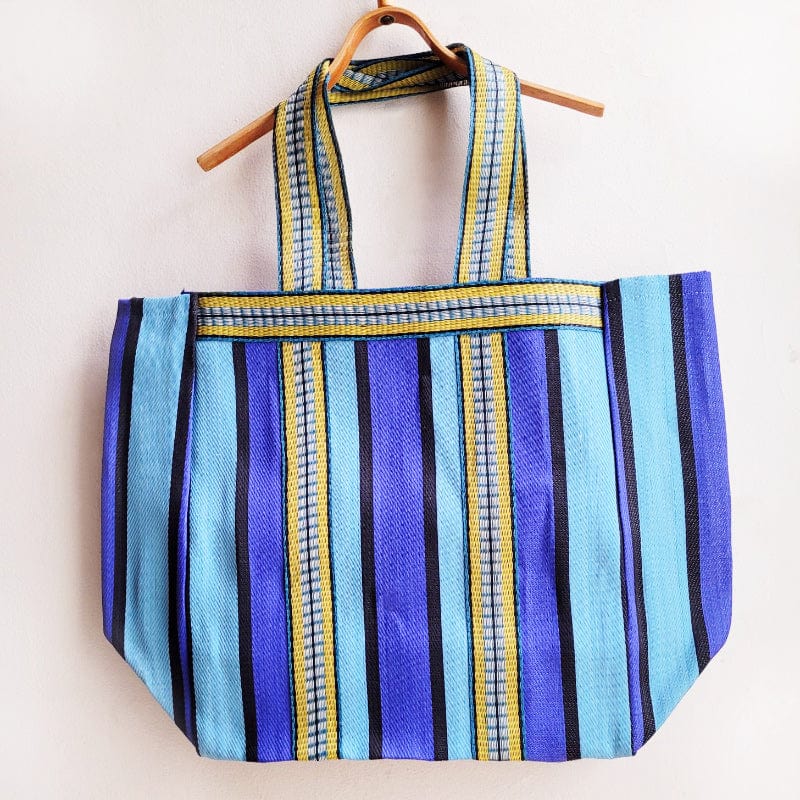 Recycled Plastic Beach Bag - Blue