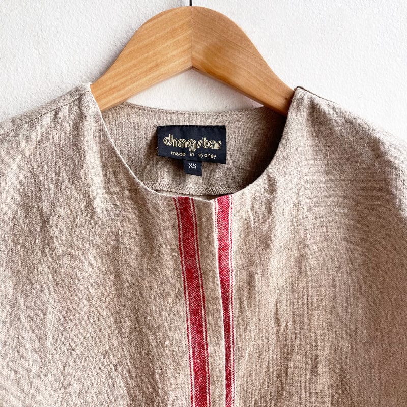 Vintage French Linen Boxy Jacket