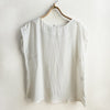 Dragstar Bateaux Cream Silk Crepe De Chine Top