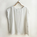 Dragstar Bateaux Cream Silk Crepe De Chine Top