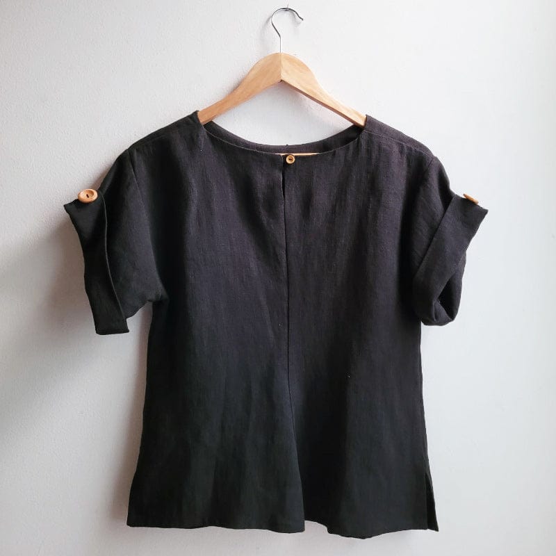 The Right Box Top - Charcoal Hemp