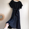 Dragstar Favourite Frock - Black Linen Blend