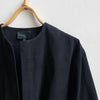 Boxy Jacket Black Cotton Drill