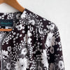 Long Sleeve Bolero Dark Brown with White Flowers