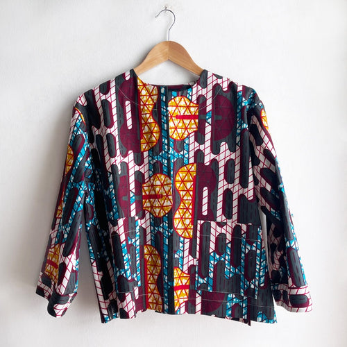 Dragstar Vintage Batik Cotton Boxy Jacket