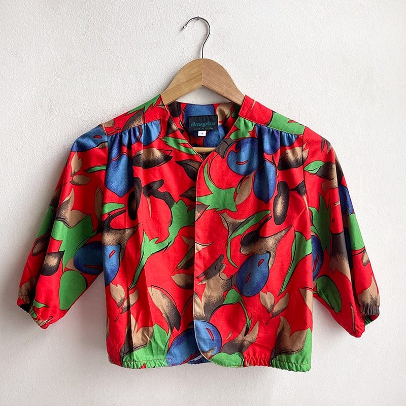 Bolero Red/Green/Blue Abstract Print S/8-10