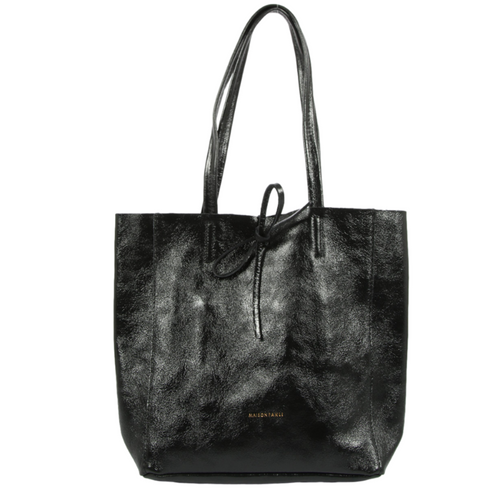 Maison Fanli Medium Tote - Metallic Midnight