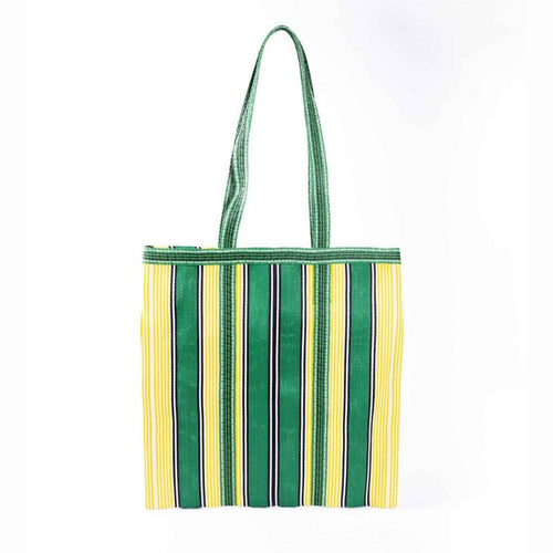 Recycled Plastic Tote Bag - La Baule Green