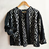 One off Boxy Jacket Ikat Black Medium