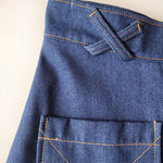 Retro Patch Pocket Denim A-Line Skirt