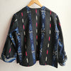 One off Boxy Jacket Ikat Blues Front SMALL