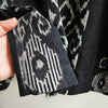 One off Boxy Jacket Ikat Black Medium