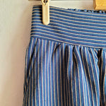 Dragstar Gathered Cotton Skirt - Stripe