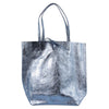 Maison Fanli Large Tote - Metallic Blue Jeans