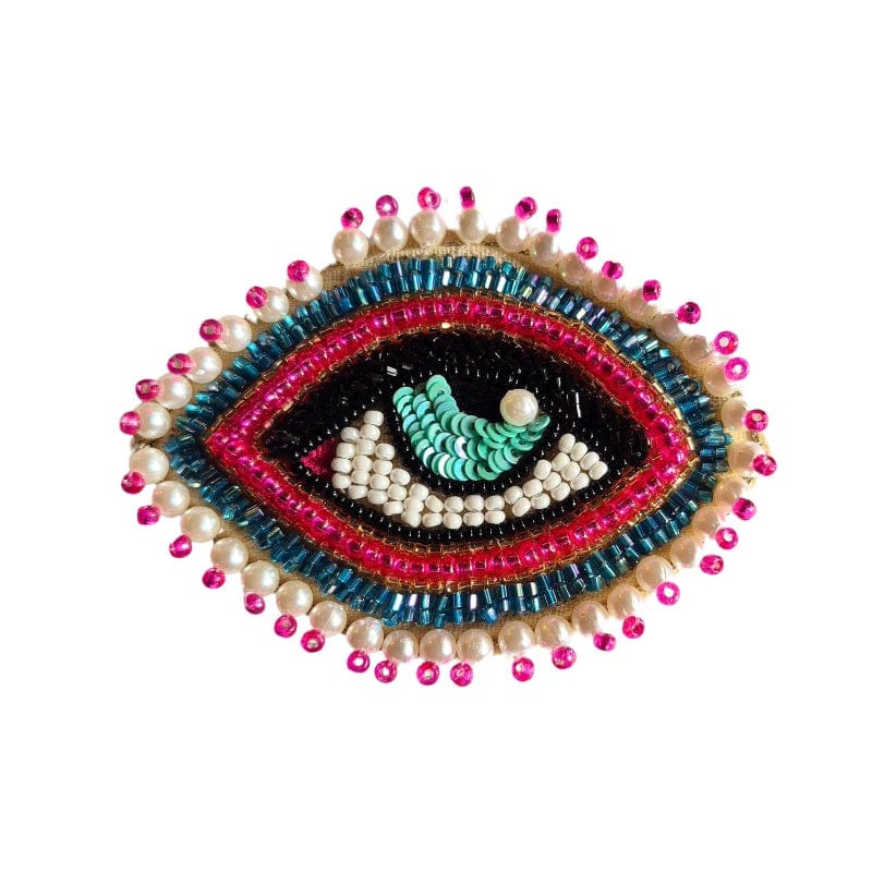 Beaded Brooch - Eye