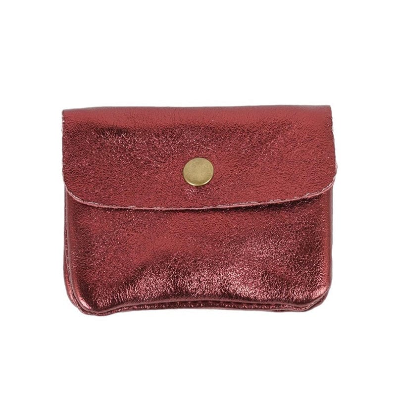 Maison Fanli Coin Purse - Metallic Bordeaux