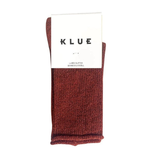 Klue Glitter Lurex Socks - Red