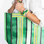 Recycled Plastic Beach Bag - Calvi Green