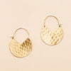 Unity Sliced Hoop Earrings - Gold