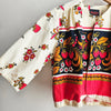 Bolero Cream/Black/Red with Fruits and Leaves