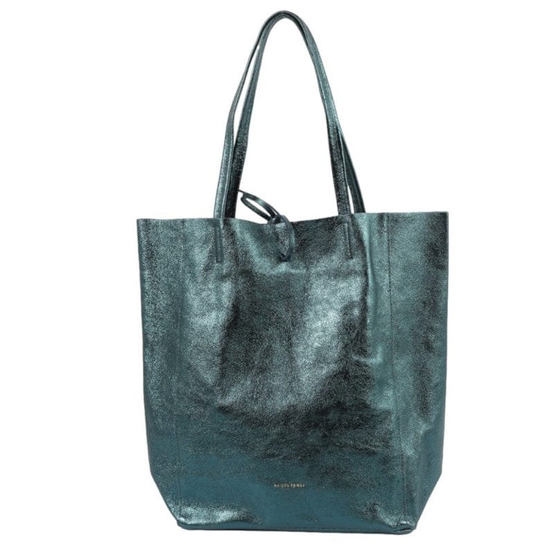 Maison Fanli Large Tote - Metallic Green