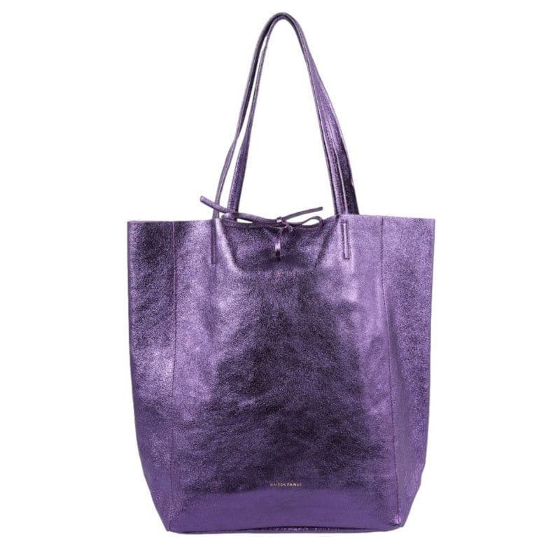 Maison Fanli Large Tote - Metallic Purple