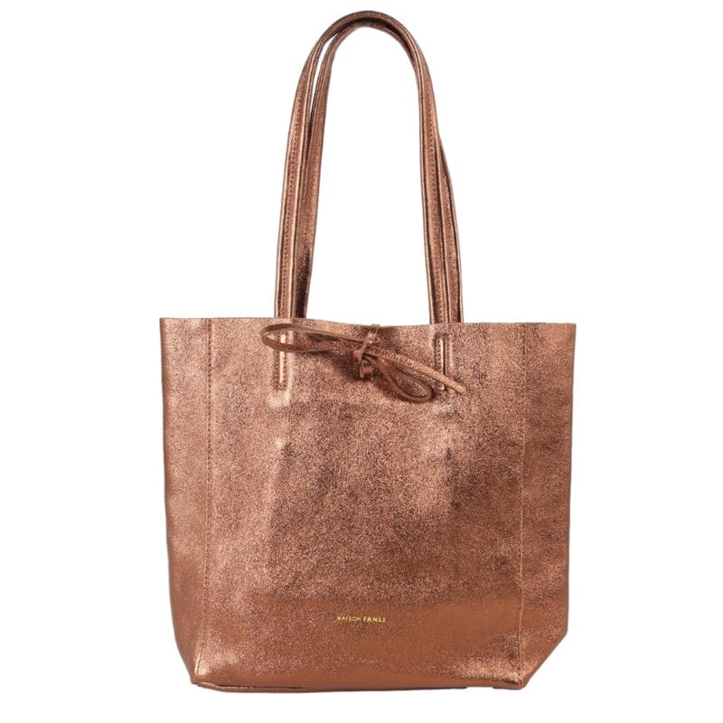 Maison Fanli Medium Tote - Metallic Bronze