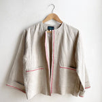 Vintage French Linen Boxy Jacket