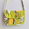 Vintage Fabric Quilted Shoulder Bag - Yellow/Green