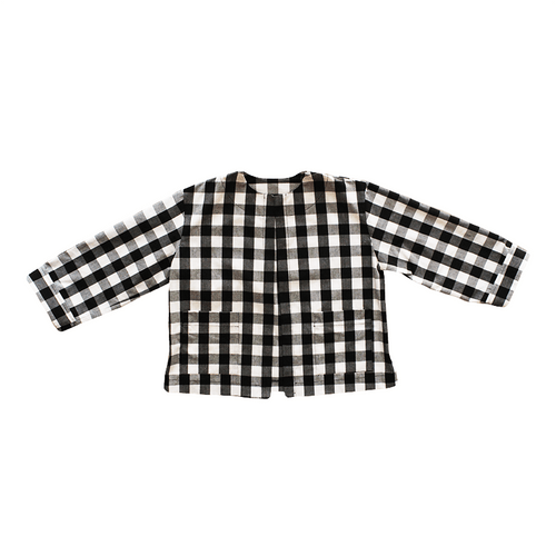 Dragstar Boxy Jacket - Black & White Check