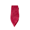 Leather Tie Belt- Cerise Suede