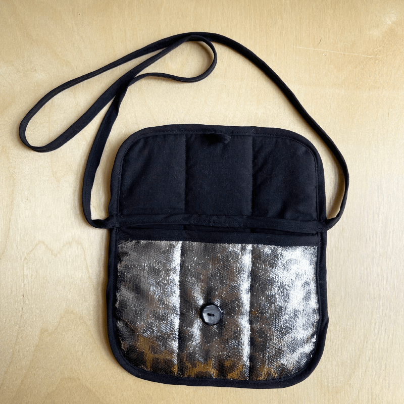 Dragstar Quilted Shoulder Bag - Silver Lurex