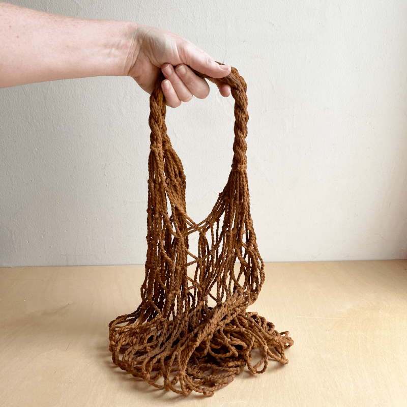 String Beach Bag - Rust