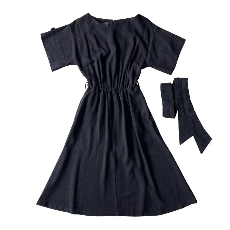 Dragstar Favourite Frock - Black Linen Blend