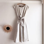 Bateau Dress Linen Blend - Stripe