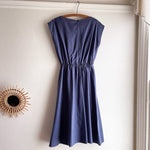 Bateau Dress Tencel - Steel Blue