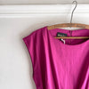 Bateau Dress - Fuchsia