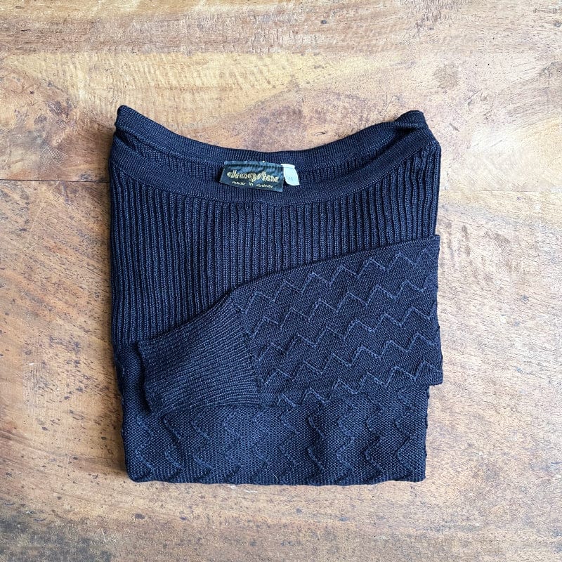 Boatneck Zig-Zag Jumper - Navy Merino Wool jumper of Inisherin finding the perfect fisherman’s jumper for your wardrobe 