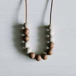 Woodfolk Imperfect Bead Necklace - Ecru