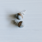 Woodfolk Acorn Studs - Salted Cocoa