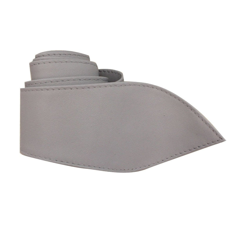 Leather Tie Belt - Light Grey