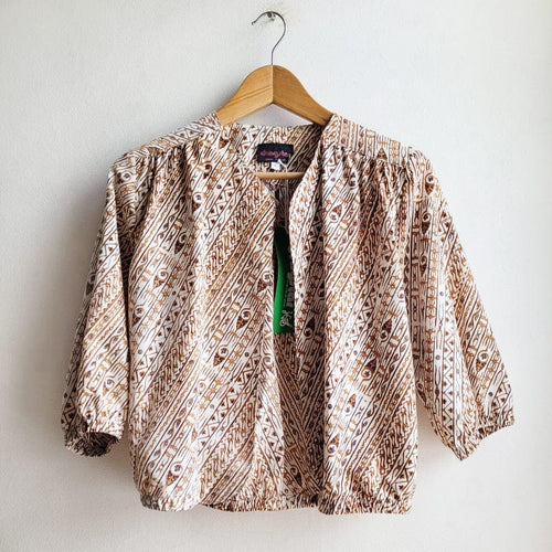 Bolero Vintage Batik Vertical Print