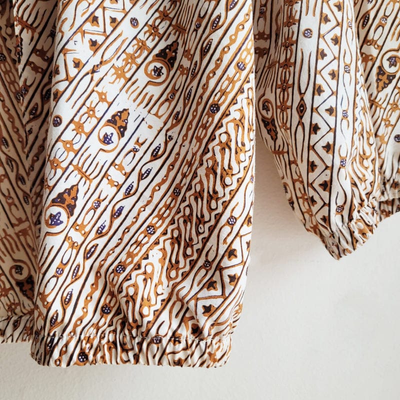 Bolero Vintage Batik Vertical Print